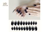 Simple Halloween OEM ODM DIY Fake Nails Glossy Stiletto Print