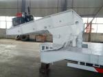 Low Bed Heavy Duty Semi Trailers 16m 3 Fuwa Axles For Loading Heavy Machinery
