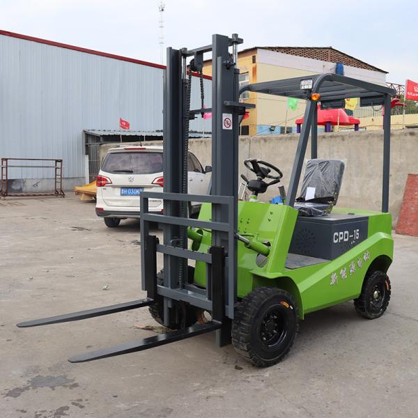 Narrow Aisle Fingertip 3 Wheel 2000kg Electric Forklift with Dual Front Solid