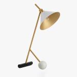 Nordic marble wrought iron table lamp modern simple living room restaurant table