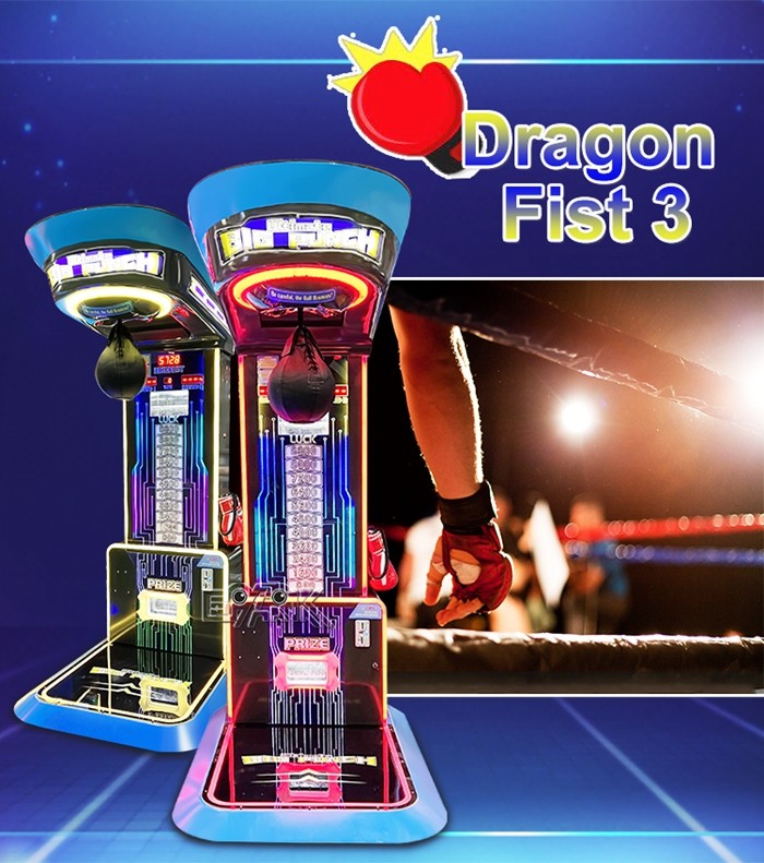 Hardware Arcade Game Machine Dragon Fist 3 Sport Street Boxing Arcade Redemption Game Machine