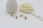 Purse bag accessories light gold 20 mm arch screw button bridge metal buckle for