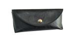Vintage Leather Sunglasses Case With Button/ Pouch Bag For Reading Glasses