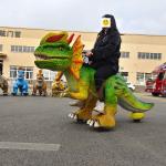 Electric Coin Operated Animatronic Dinosaur Ride Scooter for Amusement Park