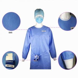 Wholesale Hospital Disposable Waterproof Gown Sterile Sms Surgical Medical from china suppliers