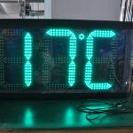 12 Inch Time And Temperature LED Sign Outdoor Display IP65