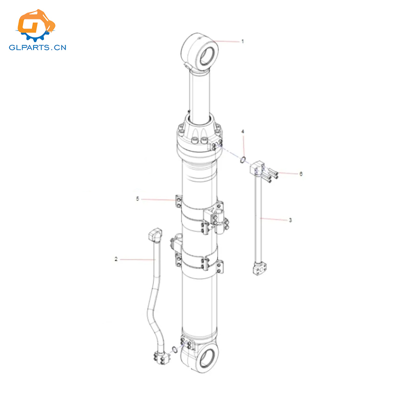 60306214 60306212 60306213 Arm Boom Bucket Cylinder for JSY70-CD JSY70-DB Excavator Hydraulic Parts