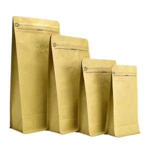 Wholesale Stand up Flat bottom Coffee Bags 250g/500g/1000g Size With Valve from china suppliers
