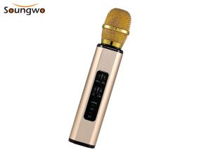 Wholesale 32GB Micro SD Card Bluetooth Speaker 2000Ah Battery 4 In 1 Karaoke Microphone from china suppliers