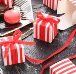 Luxury Ribbon Paper Boxes For Chocolates Packaging Customized Logo