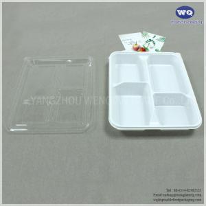 Wholesale Disposable 4-Compartments Plastic Food Container With Lid Healthy Food Storage Disposable Plastic  Lunch Box from china suppliers
