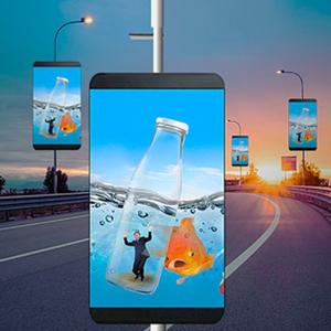 Wholesale Outdoor Pole-mounted Street LED Displays IP65 Remote Control Intelligent Monitoring from china suppliers