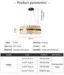 Led chandelier Living room chandeliers rectangular Kitchen fixture frosted matte