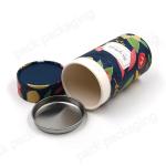 Luxury Cardboard 1200g 2mm Round Gift Boxes For Power Tea Coffee