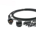 Waterproof 8 12 24 FTTA Patch Cord IP68 Outdoor ODVA MPO MTP Patch Cord Cable