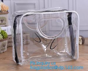 Wholesale vinyl print beach shoulder tote bag fashion fancy handbag a storage bag inside, Summer Beach Clear PVC Shoulder Bag Tran from china suppliers