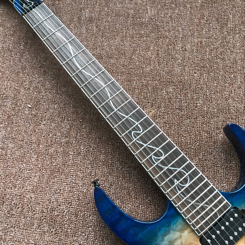 New Style.custom handwork 6 Strings blue Electric Guitar.Rosewood fingerboard guitarra.support customization gitaar