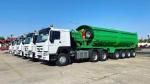 Steel 30-100 Ton Hydraulic Tipping Rear End Semi Trailer for Heavy Duty
