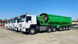 Wholesale 9403ZH 4 Axles Rear Dump Semi Trailer 45 Cubic Meter for Your Construction Needs from china suppliers