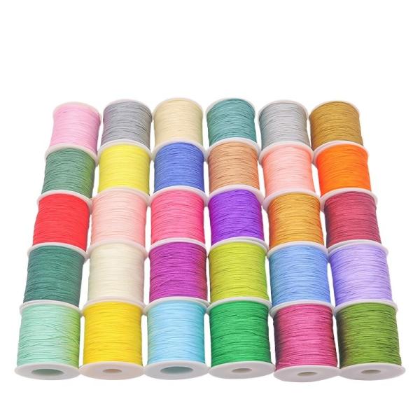 OEM/ODM Accepted No.72 50g 0.8mm Jade Nylon Thread for DIY Jewelry Making Woven