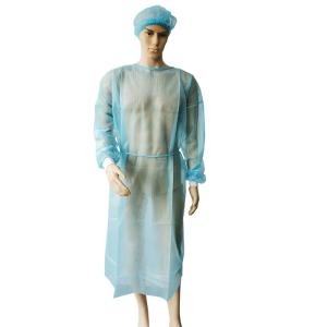 Wholesale Workshop Disposable Protective Gown PP Isolation Gown Long Sleeves from china suppliers
