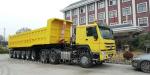 SINOTRUK 6 Axle Dump Trailer , Heavy Duty Tipper Trailer With FUWA Brand Axle