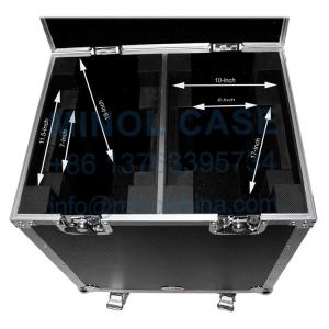 Wholesale Moving Head Lights Black Aluminum Flight Case Lockable With 4 Wheels from china suppliers