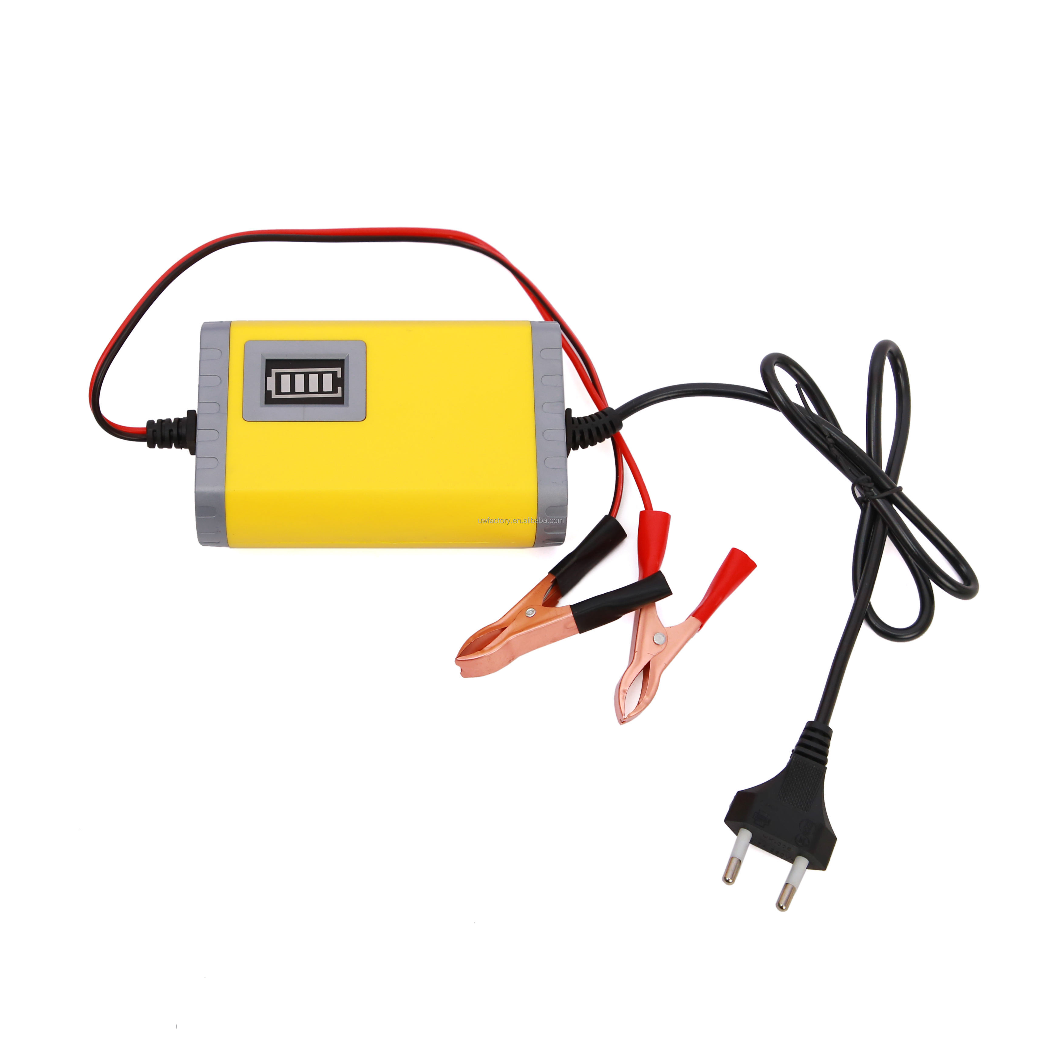 SCP Function 125W Output Power 7-Stage Smart Lead-Acid Battery Charger for Car Motorcycle Truck Vehicle