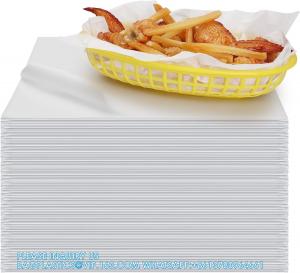 China White Waxed Deli Paper Sheets 12 * 12 Inch, Food Basket Liners For Sandwiches, Burgers, Grease Proof Liners on sale