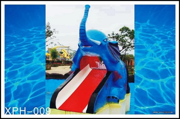 Quality Cartoon Shaped Fiberglass Water Pool Slides for Mini Kids Water Park for sale