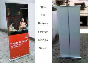 Wholesale Aluminum Roll Up Poster Display Stand For Office And Bank Printing Banner from china suppliers
