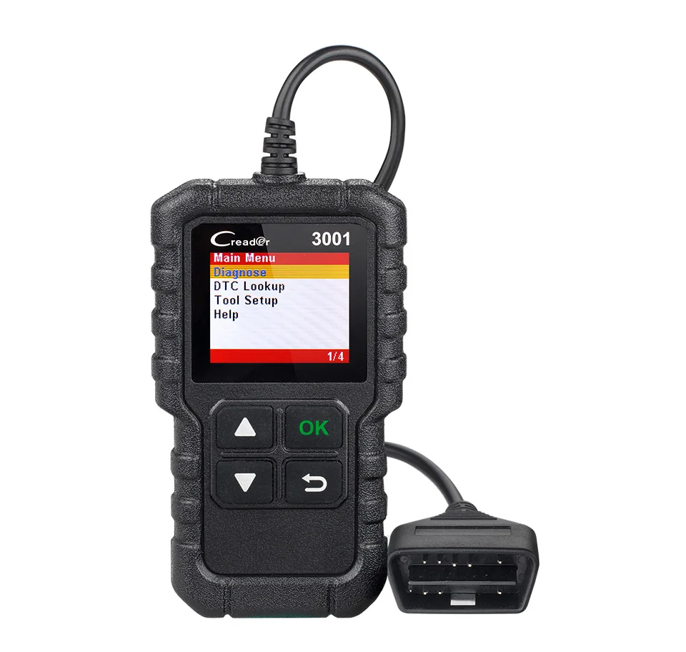 Launch X431 Creader 3001 Engine Full Obd2 Code Reader Diagnostic Tool OBDII CR3001 Scanner Turn Off Engine Free Update
