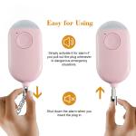 Persoanl Self Defense 130db Loud Siren Led Flash Light Usb Rechargeable Security