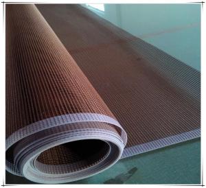 Wholesale Tan Brown Mesh UV Dryer Conveyor Belt For UV Glue UV Ink from china suppliers