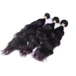 8A Grade Natural Wave Peruvian Human Hair Bundles Double Weft Smooth No Chemical