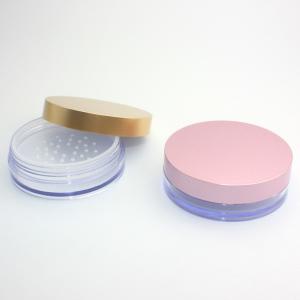 Wholesale 7g Ultra Thin Glass Cream Jars , Empty Loose Powder Container With Puff from china suppliers