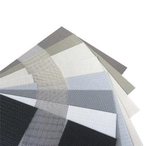 Wholesale Flame Retardant Polyester Fiber Day And Night Double Layer Blackout Zebra Blinds Fabric from china suppliers