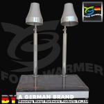 220v 50Hz Carving Station Heat Lamp Yellow Light Color 500*450*730 Mm Dimension