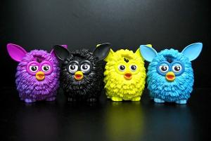 China 4 Colour Owl Bird Plastic Toy Figures Lovely Style For Home Decoration on sale