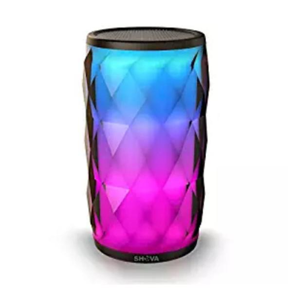LED Colorful Glare Rhythm Lights Bluetooth Speaker Waterproof Portable Card