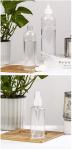 Transparent Round PET Spray Bottle Various Capacities For Smooth Surface