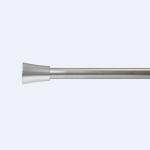 Aluminum Cylinder Finial 2 Meters Metal Pipe Curtain Rod For Window Renovation
