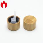 18mm Bamboo Threaded Plastic Screw Caps For Essential Oil Bottle