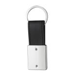 Custom Blank Sublimation Metal Keychain With Leather Strap For Sublimation Heat