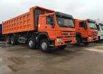 Low Fuel Consumption Efficient Tipper Dump Truck 371HP 8x4 RHD SINOTRUK HOWO