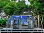 Full House Designs Outdoor Polycarbonate Dome House Glamping Star Capsule Bubble