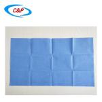 Absorbent Blue SMS Disposable Surgical Side Drape With Adhesive Supplier