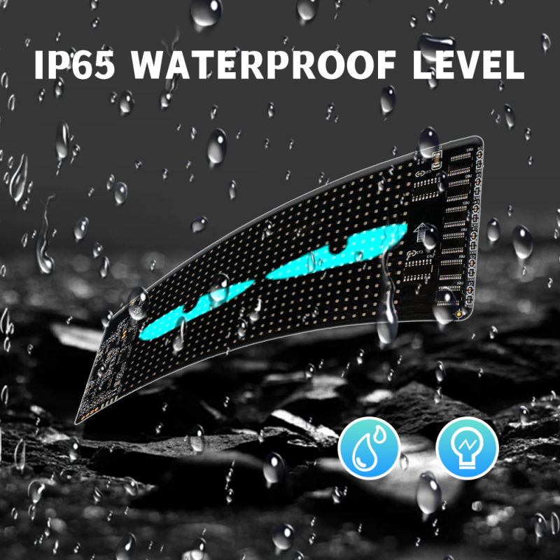 Weather Proof Demon Eye DIY Flexible LED Display Remote App Control For Car Truck