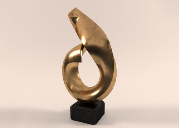 Indoor Decorative Modern Bronze Sculpture Artists Corrosion Stability Forging