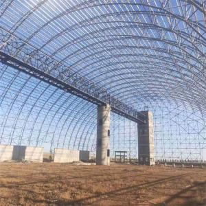 Wholesale Q355 Large Span Triangular Space Frame Steel Building Decoiling For Coal Shed from china suppliers